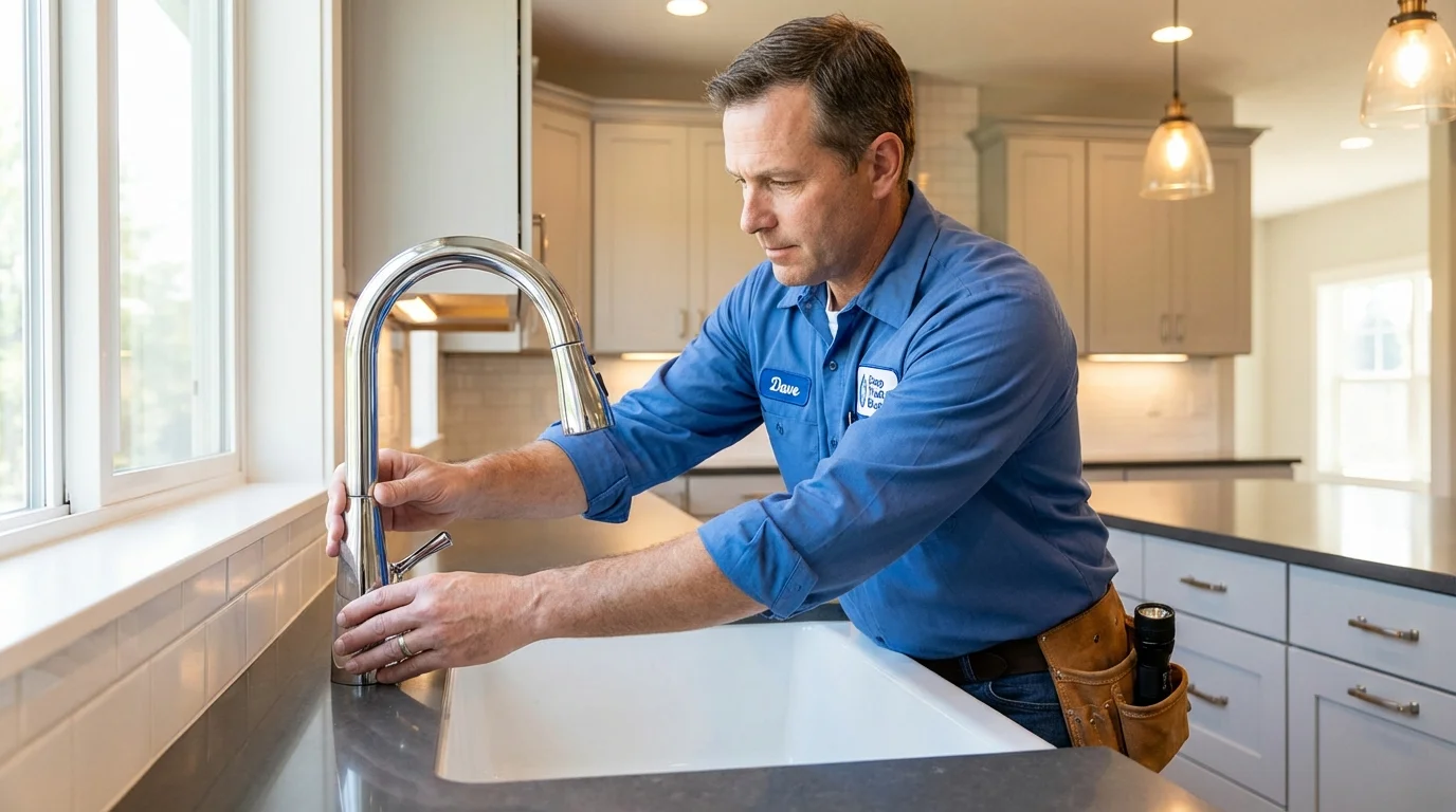Kitchen faucet installation by Johns Plumbing LLC in Tennille