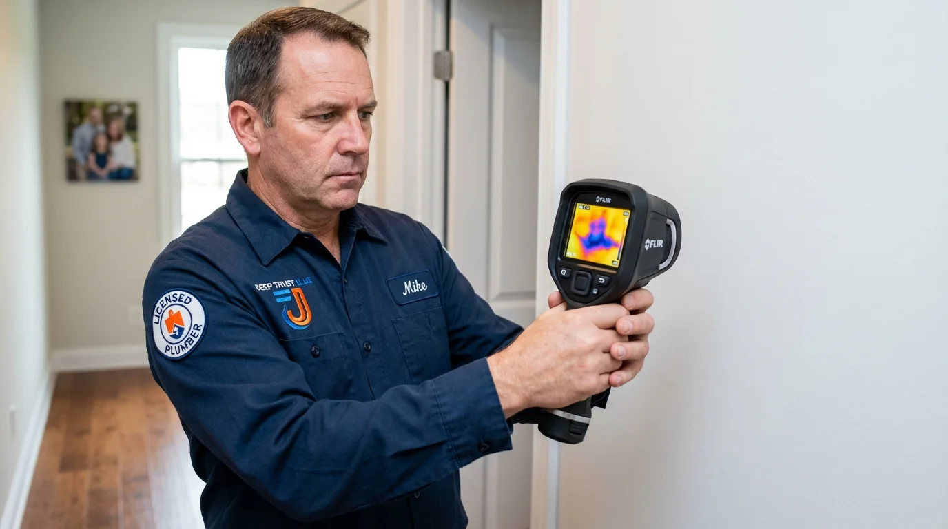 Thermal imaging leak detection by Johns Plumbing LLC in Tennille
